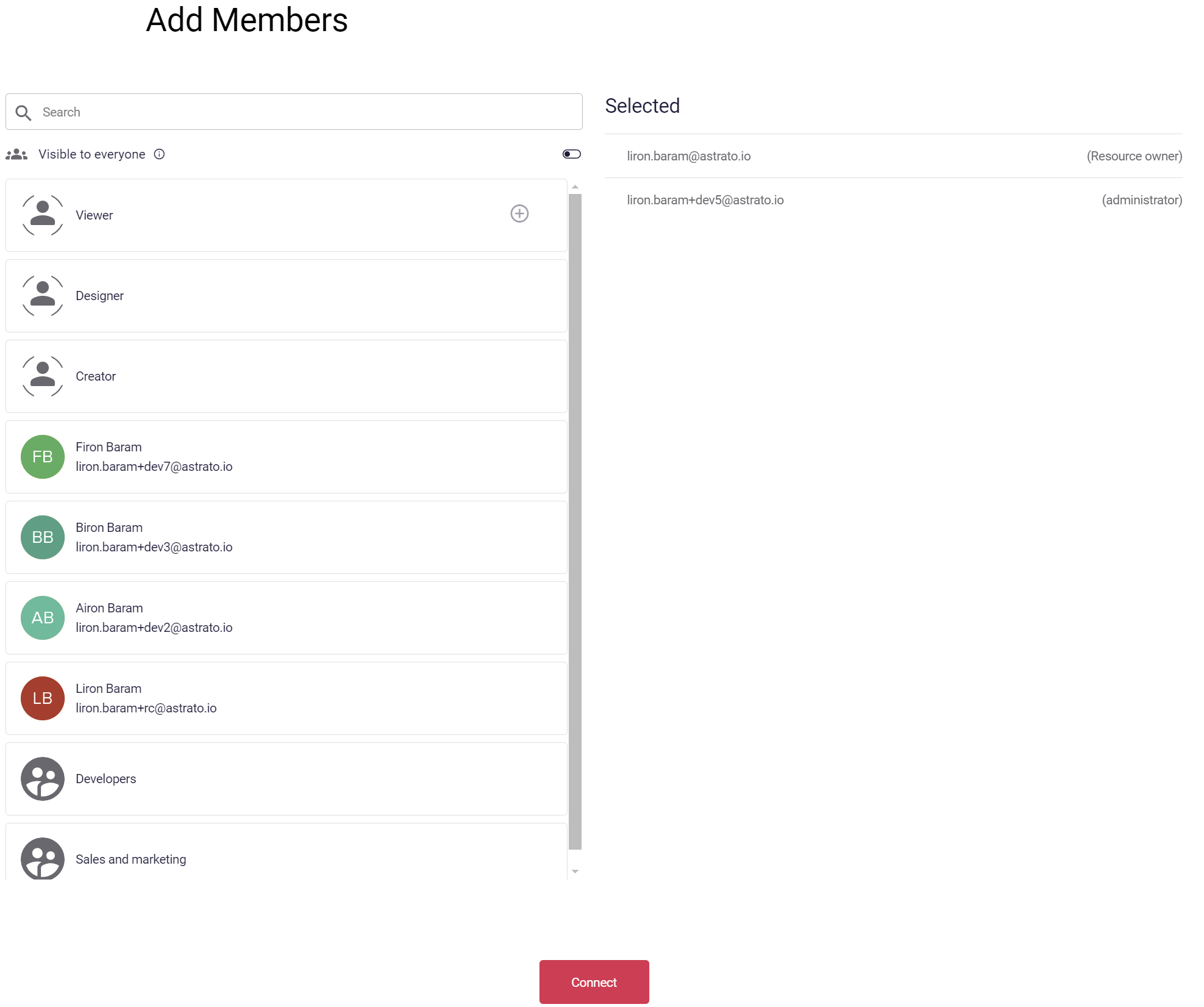 Astrato ClickHouse User Access 연결